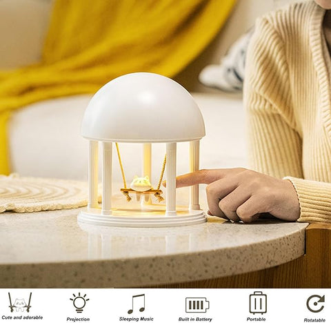 Cat Swing Decor Speaker Night Light