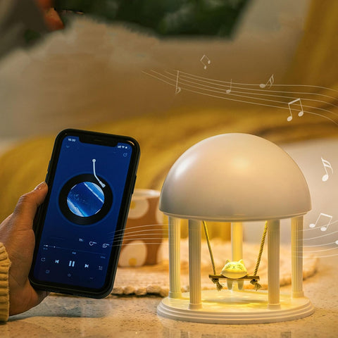 Cat Swing Decor Speaker Night Light